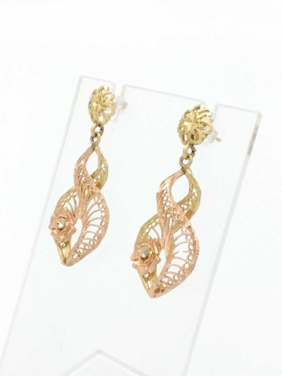Earrings - Yellow Gold 14k (.585) 4.8 grams
