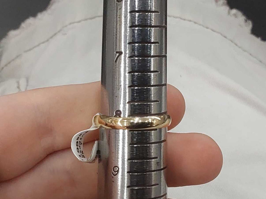 Ring - Wedding Band - Yellow Gold 10k (.417) 1.9 grams Size 20