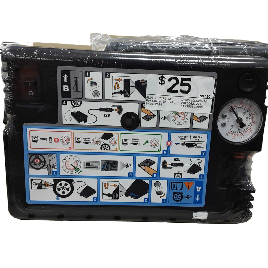 Global Tire Repair R2hc-19l523-aa Black Inflator