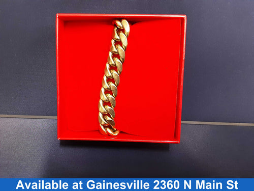 Cuban Link Bracelet - Yellow Gold 10k (.417) 38.6 grams 8 inch