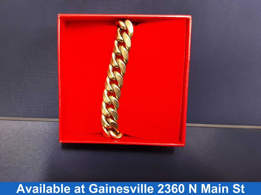 Cuban Link Bracelet - Yellow Gold 10k (.417) 38.6 grams 8 inch