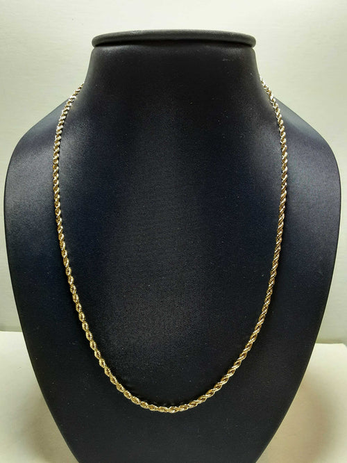 Rope Chain - Yellow Gold 10k (.417) 6.7 grams 19 inch