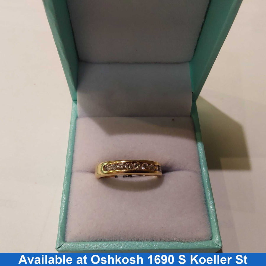 Ring - Wedding Band - Yellow Gold 14k (.585) 4.1 grams Size 7