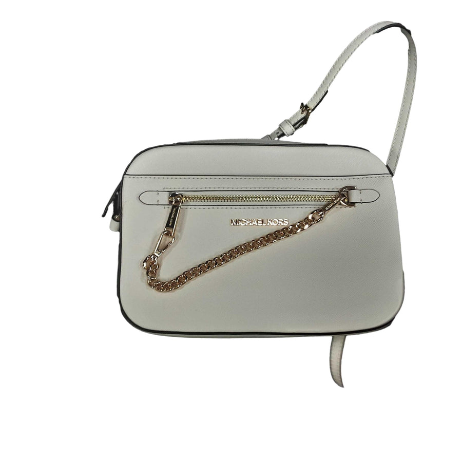 Michael Kors Jet Set Saffiano Beige / Tan Purse / Handbag
