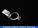 Women's Ring - Solitaire - White Gold 14k (.585) 2.9 grams Size 7