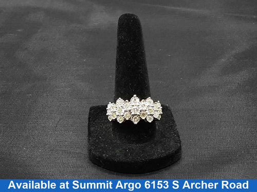 Women's Ring - Anniversary - Yellow Gold 14k (.585) 7.8 grams Size 9