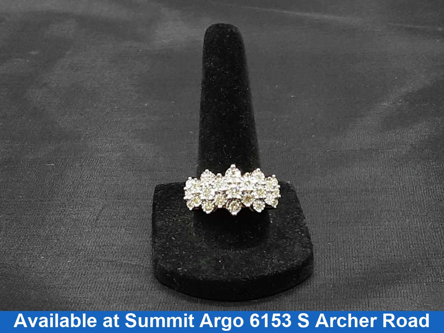 Women's Ring - Anniversary - Yellow Gold 14k (.585) 7.8 grams Size 9