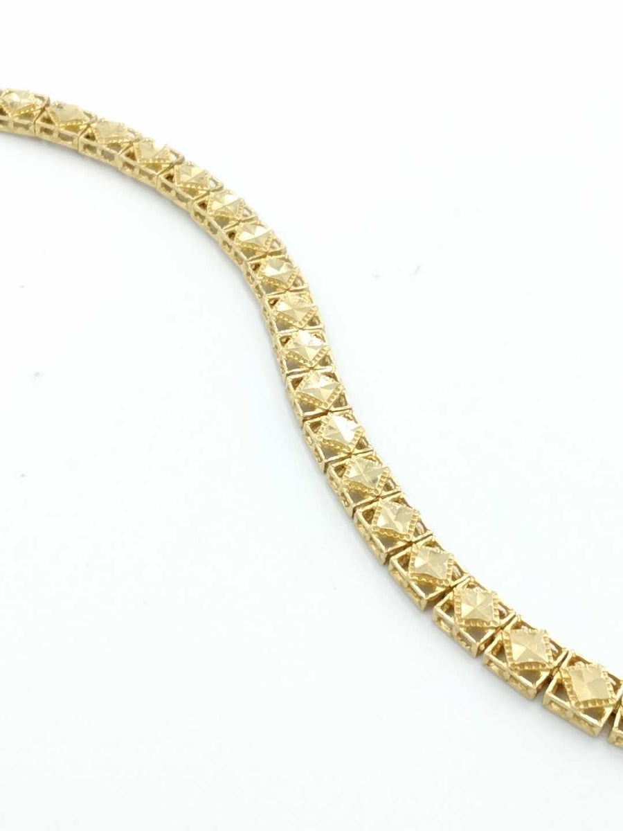 Tennis Bracelet - Yellow Gold 14k (.585) 11.9 grams 8 inch