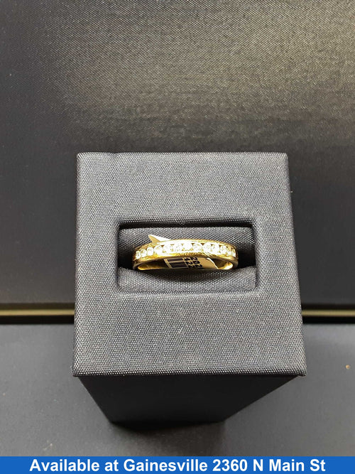 Ring - Wedding Band - Yellow Gold 14k (.585) 3 grams Size 7.5