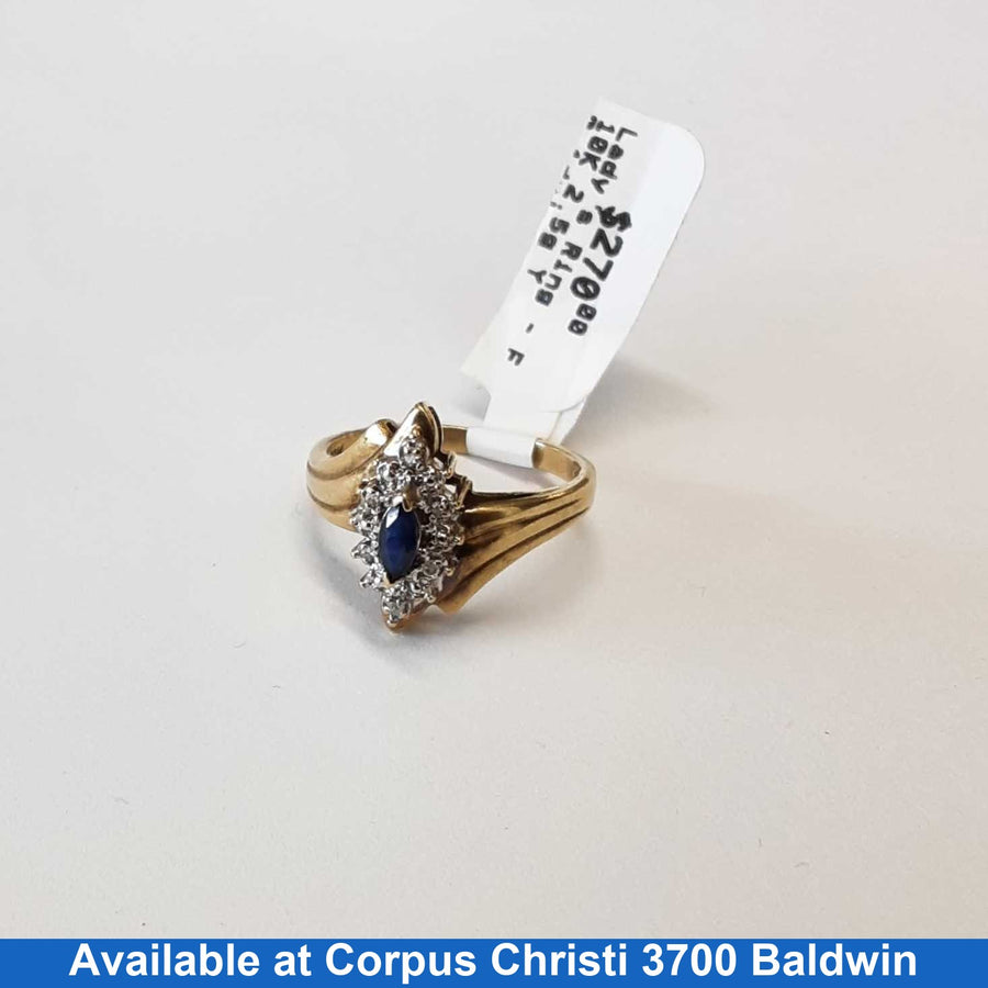 Women's Ring - Yellow Gold 10k (.417) 2.5 grams Size 7