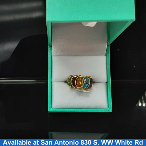 Women's Ring - Mother's - Yellow Gold 14k (.585) 3.4 grams Size 20