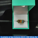 Women's Ring - Mother's - Yellow Gold 14k (.585) 3.4 grams Size 20
