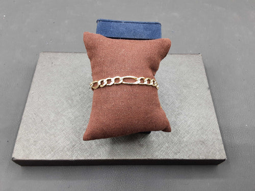 Figaro Bracelet - Yellow Gold 14k (.585) 5.6 grams 9 inch