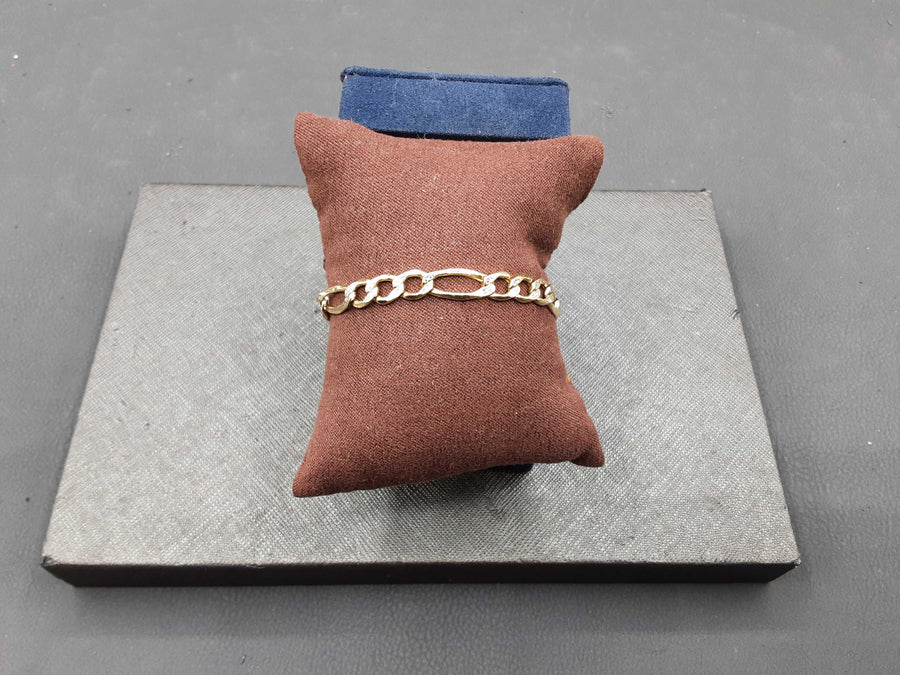 Figaro Bracelet - Yellow Gold 14k (.585) 5.6 grams 9 inch