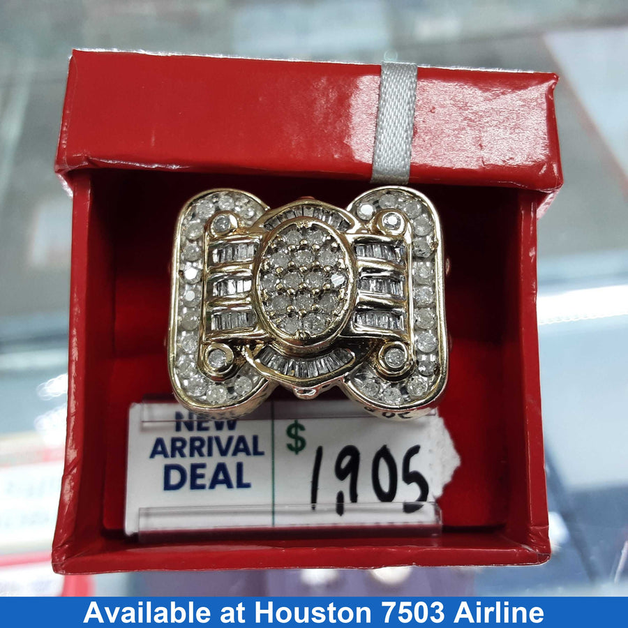 Men's Ring - Yellow Gold 10k (.417) 16.5 grams Size 10