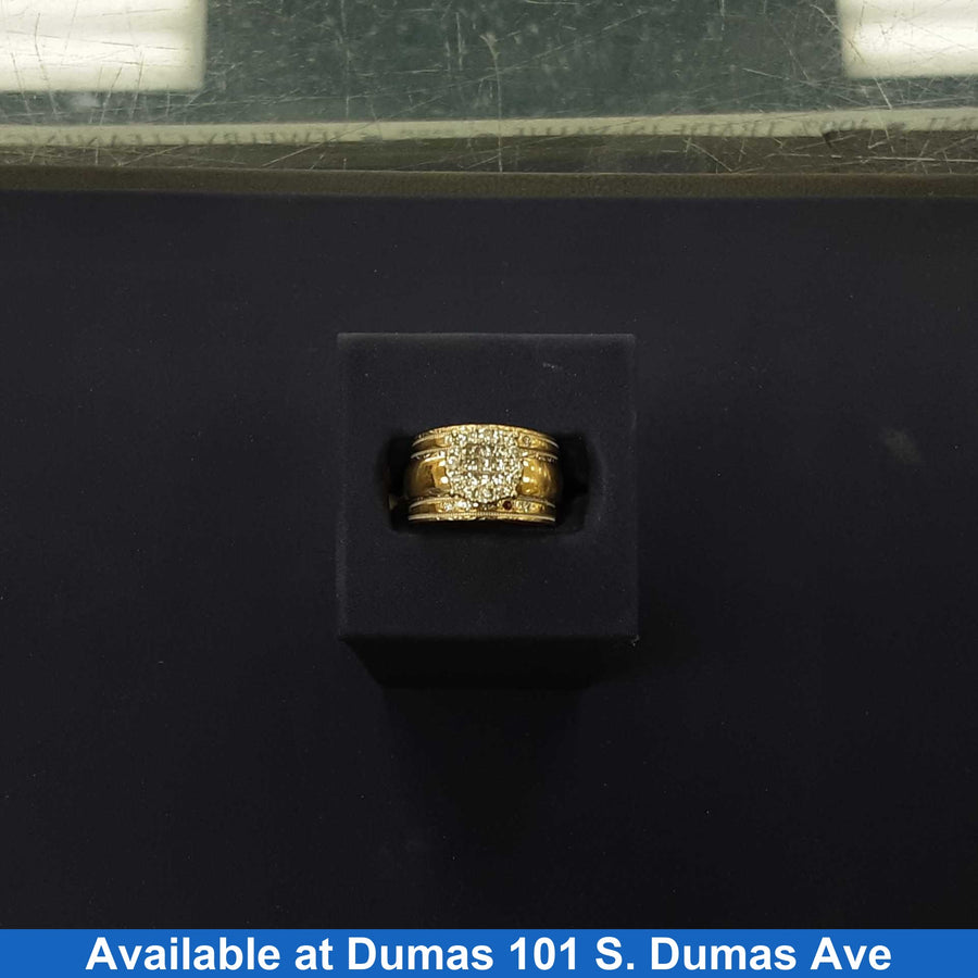 Ring - Engagement Set - Yellow Gold 14k (.585) 11.4 grams Size 8.5