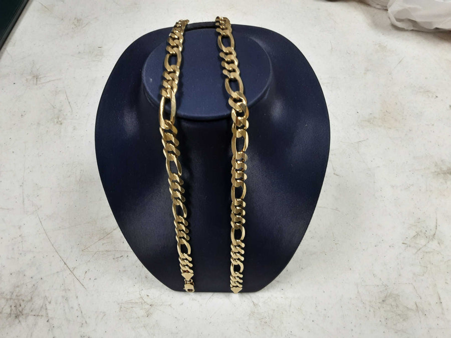 Figaro Chain - Yellow Gold 14k (.585) 71.5 grams 20 inch