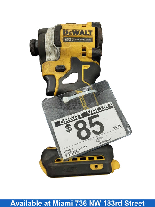 Dewalt Dcf850 Yellow Cordless Impact Drill