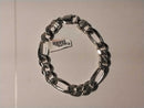 Figaro Bracelet - Silver 38.4 grams 8 inch