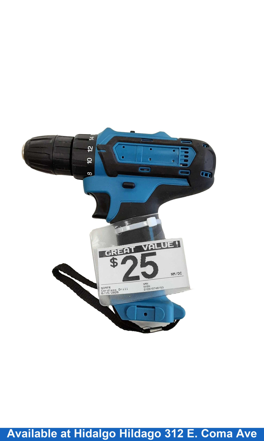 Blue Cordless Standard Drill