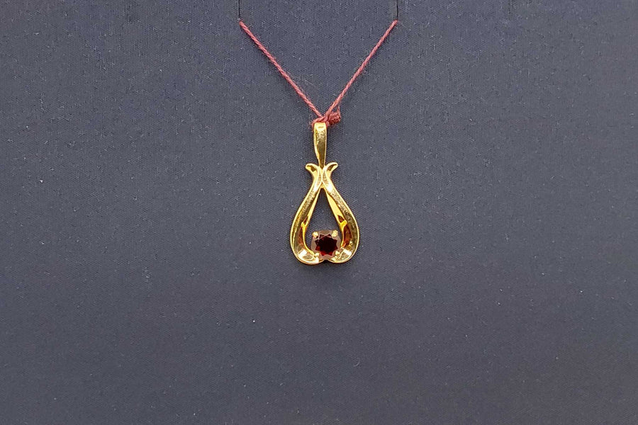 Diamond Pendant - Yellow Gold 14k (.585) 2.94 grams