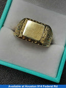 Men's Ring - ID Yellow Gold 10k (.417) 5.8 grams Size 11
