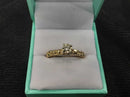 Women's Ring - Solitaire - Yellow Gold 14k (.585) 2.6 grams Size 9.5