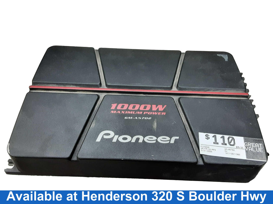 Pioneer Gm-a5702 Black Car Audio System