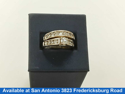Ring - Engagement Set - Yellow Gold 14k Size 8.5