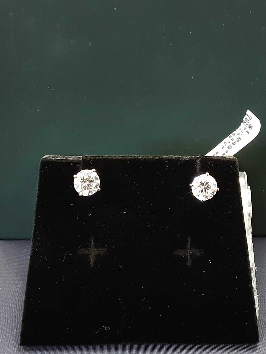 Double Stud Earring - Yellow Gold 10k (.417) 1.6 grams