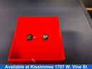 Double Stud Earrings - White Gold 14k (.585) 1.5 grams