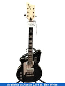 Airline Map Dlx Black Electric Classic Guitar