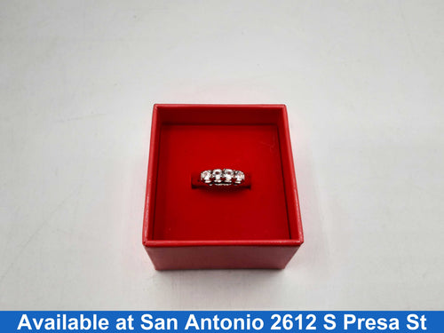 Women's Ring - Anniversary - White Gold 14k (.585) 3.4 grams Size 20