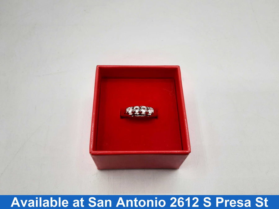 Women's Ring - Anniversary - White Gold 14k (.585) 3.4 grams Size 20
