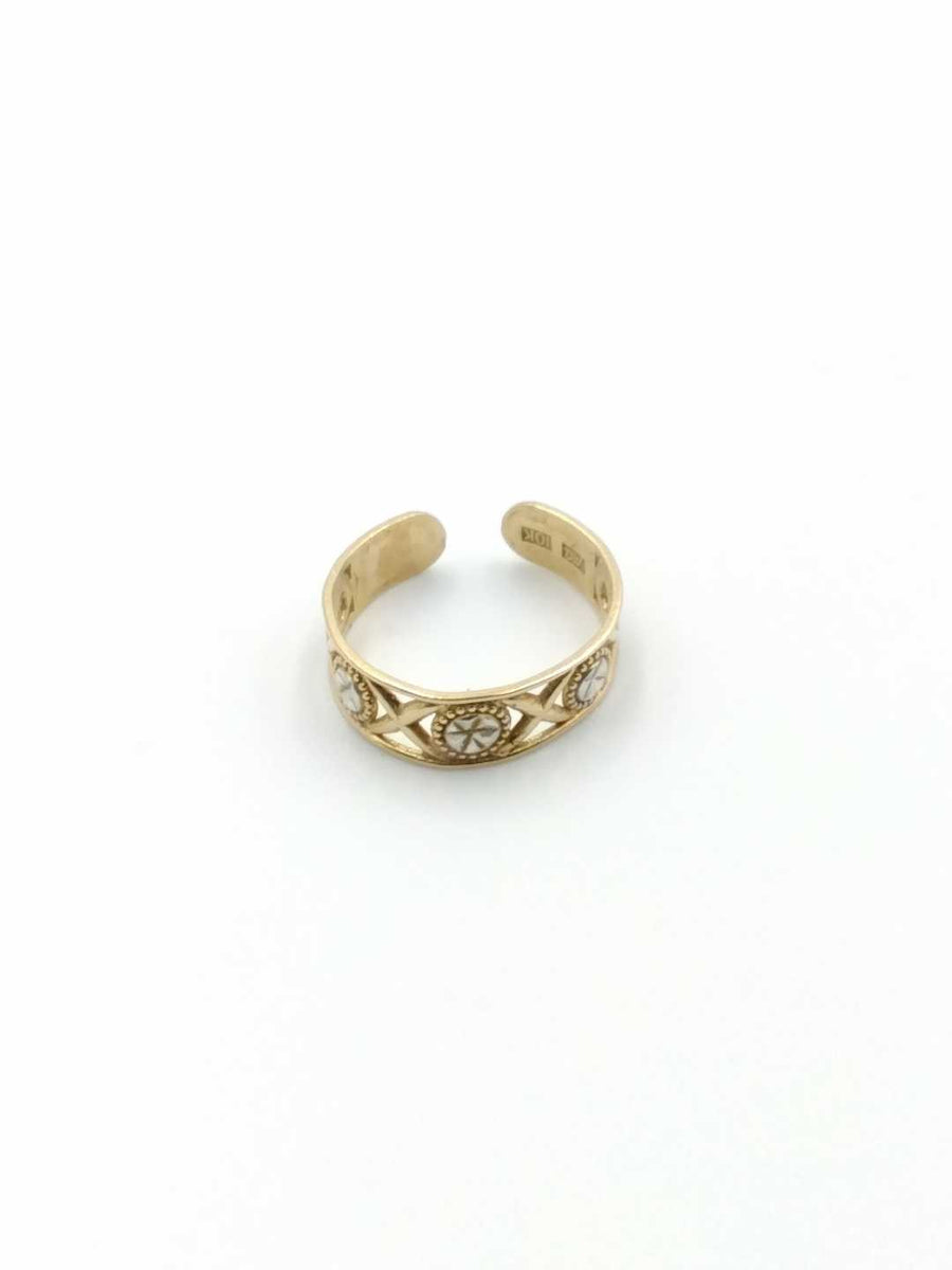 Ring - Wedding Band - Yellow Gold 10k (.417) 0.9 grams Size 5