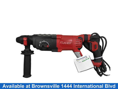 Bauer 2142e-eb Red Corded Hammer Drill