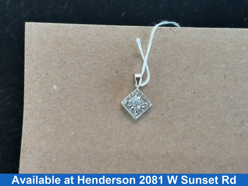 Diamond Pendant - White Gold 10k (.417) 1.4 grams