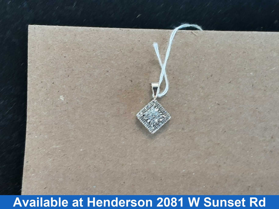 Diamond Pendant - White Gold 10k (.417) 1.4 grams