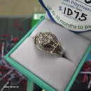 Ring - Wedding Set - White Gold 14k (.585) 5.8 grams Size 8