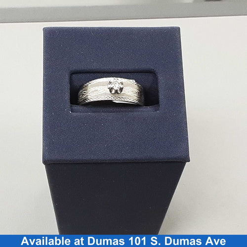 Women's Ring - Solitaire - White Gold 14k (.585) 3.8 grams Size 8.5