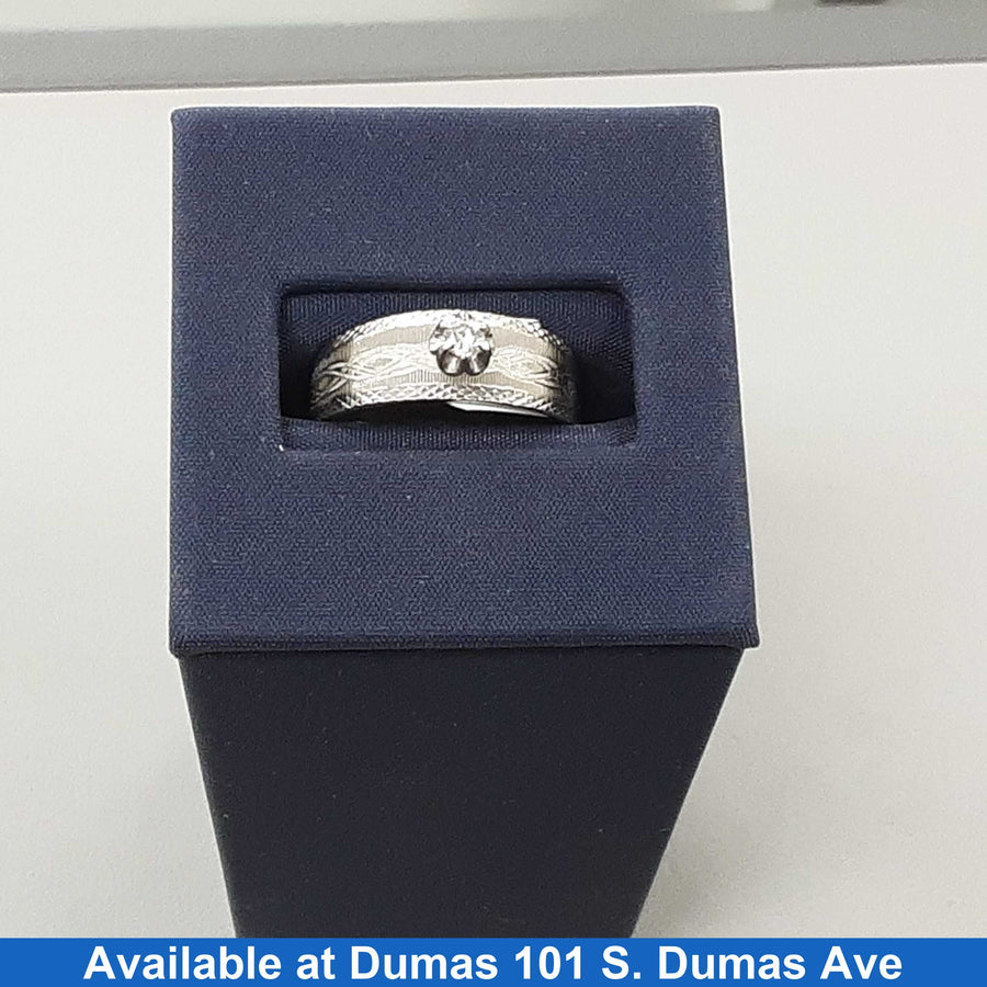 Women's Ring - Solitaire - White Gold 14k (.585) 3.8 grams Size 8.5