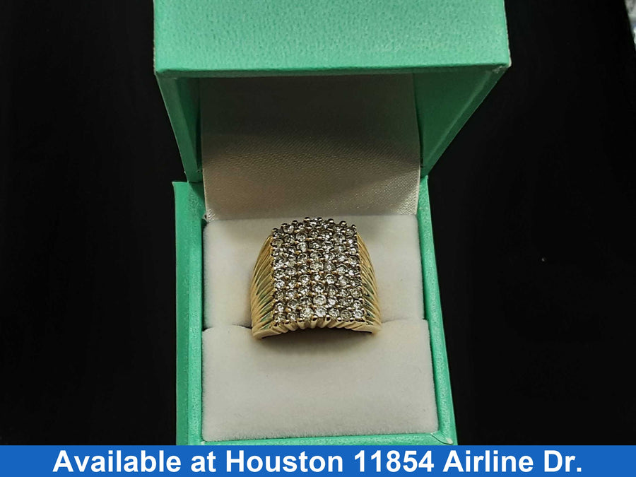 Women's Ring - Yellow Gold 10k (.417) 11.4 grams Size 9