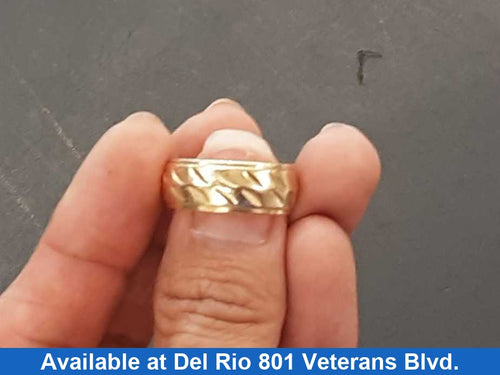 Ring - Wedding Band - Yellow Gold 14k (.585) 6.3 grams Size 7.5