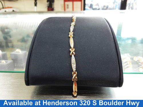 Bracelet - Rose Gold 14k (.585) 4.2 grams 8 inch