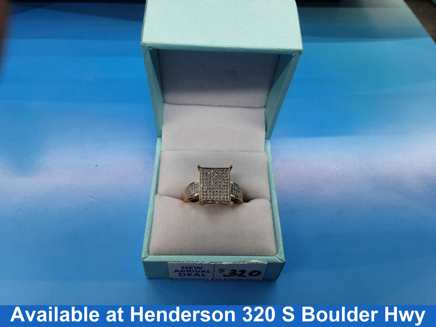 Women's Ring - Yellow Gold 10k (.417) 3.9 grams Size 20
