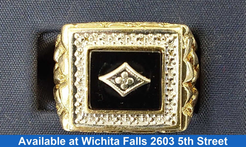 Men's Ring - Yellow Gold 10k (.417) 7.7 Grams Size 10.5