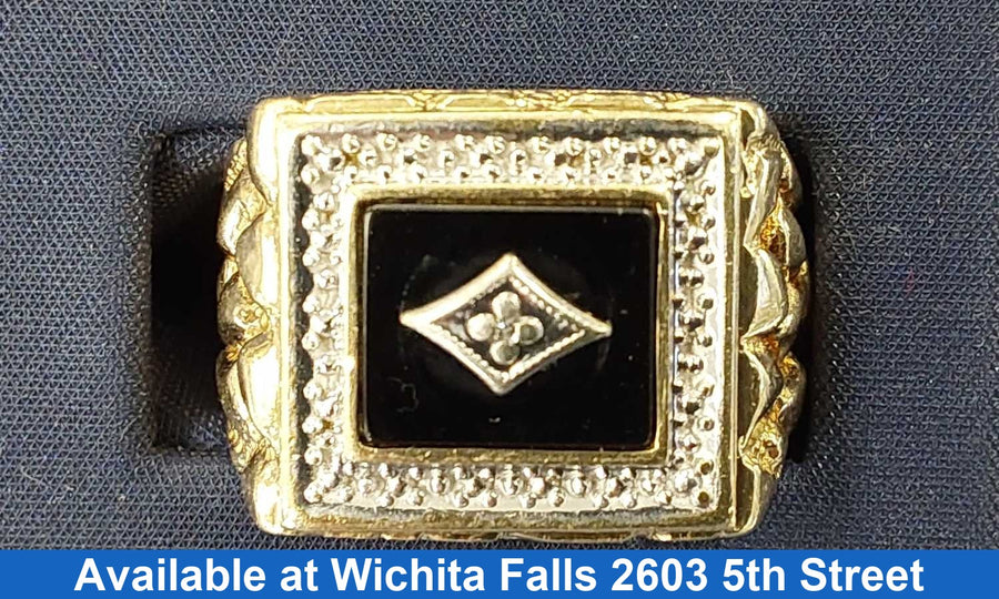 Men's Ring - Yellow Gold 10k (.417) 7.7 Grams Size 10.5