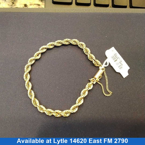 Rope Bracelet - Yellow Gold 14k (.585) 15.2 grams 6 inch