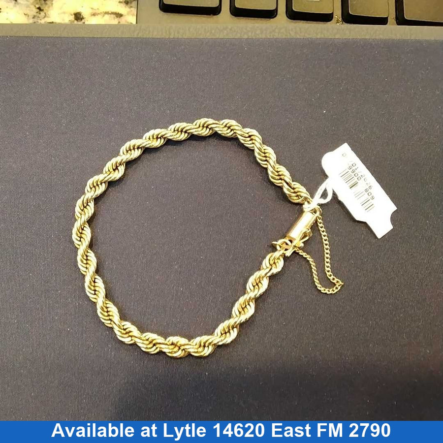Rope Bracelet - Yellow Gold 14k (.585) 15.2 grams 6 inch