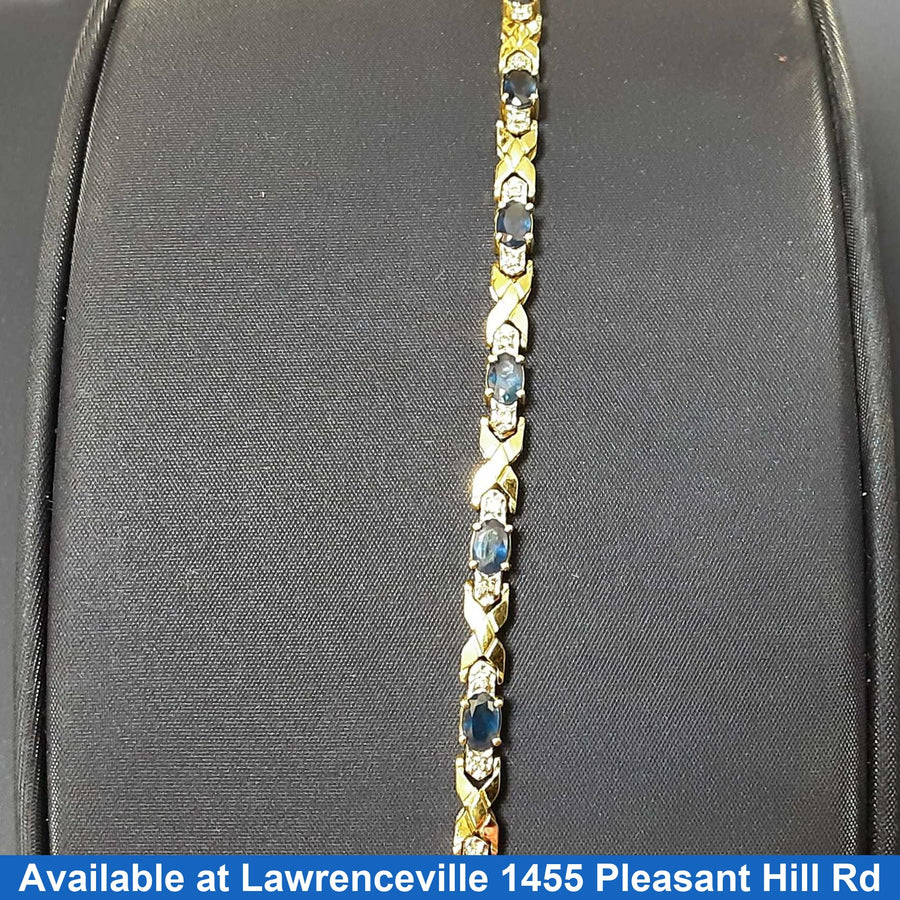 Tennis Bracelet - Yellow Gold 14k (.585) 8.1 grams 8 inch